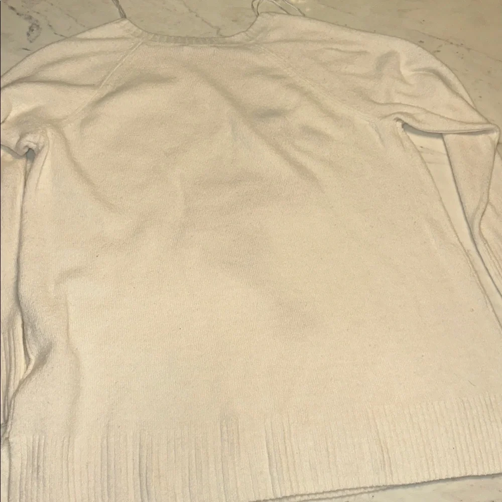 LC Lauren Conrad Cream Flamingo Sweater size large - Picture 4 of 7
